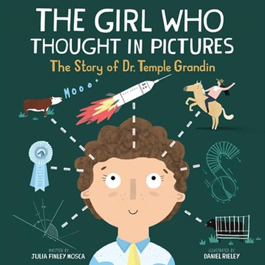 Book cover for the The Girl Who Thought in Pictures.