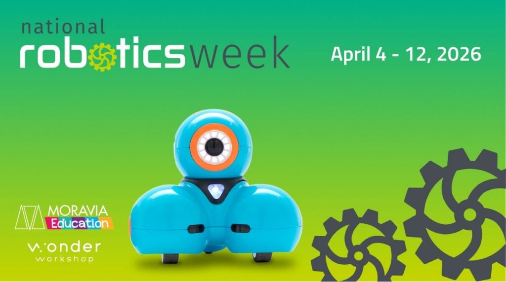 National Robotics Week Splash image with Dash